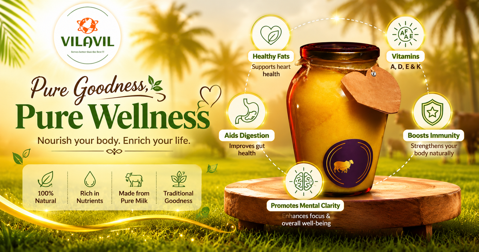 The Golden Elixir: Why A2 Gir Cow Ghee is True Liquid Gold